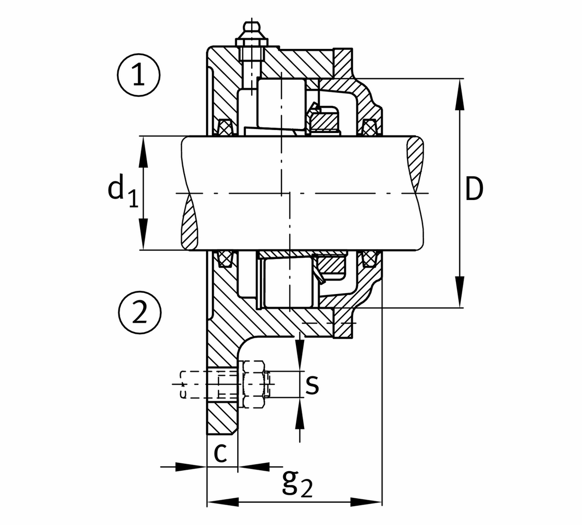 Фланцевый корпус FAG F520-B-L