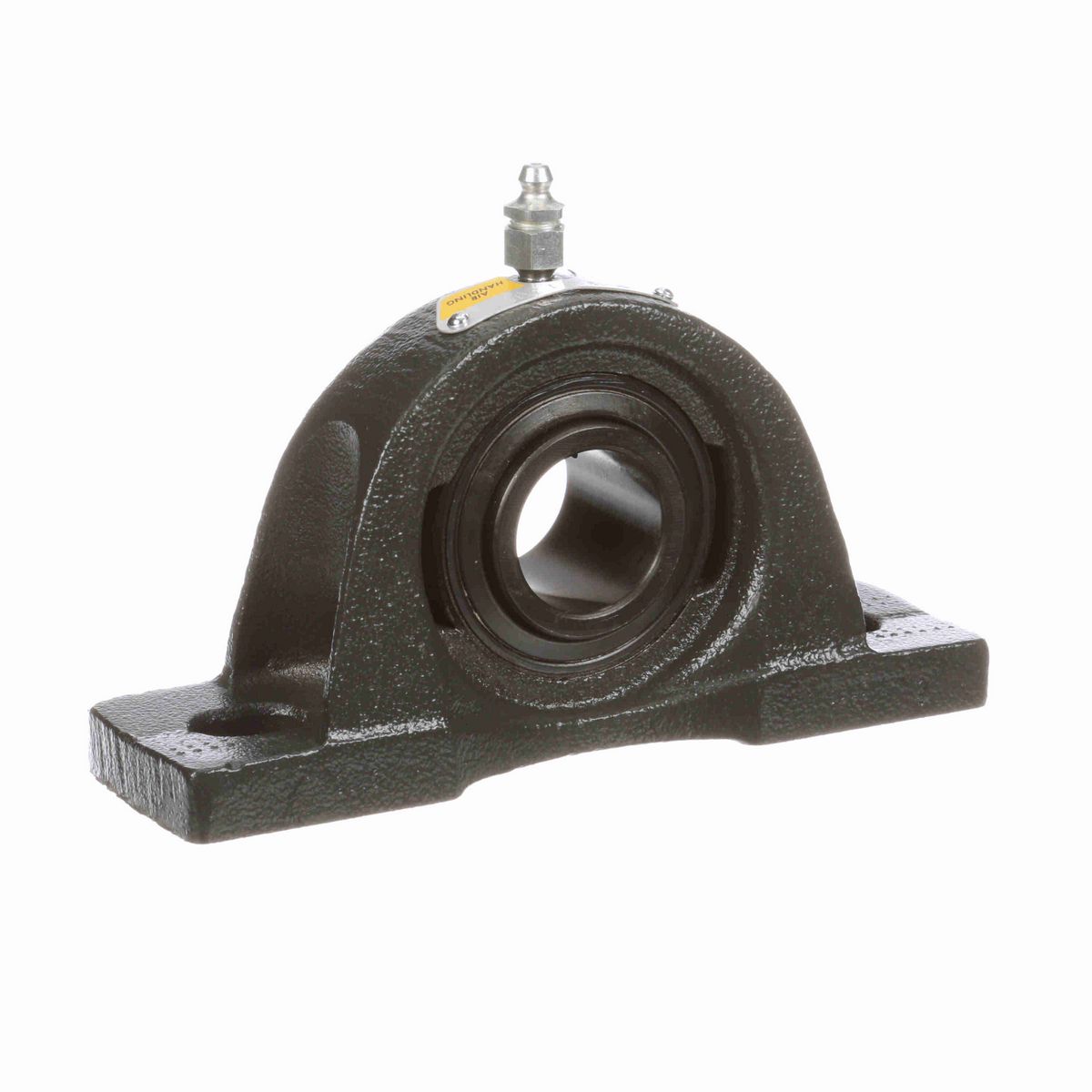 Sealmaster Mounted Cast Iron Two Bolt Pillow Block Ball Bearing - 52100 Bearing Steel, Black Oxided - Setscrew Lock - High Temperature - NP-19 VL