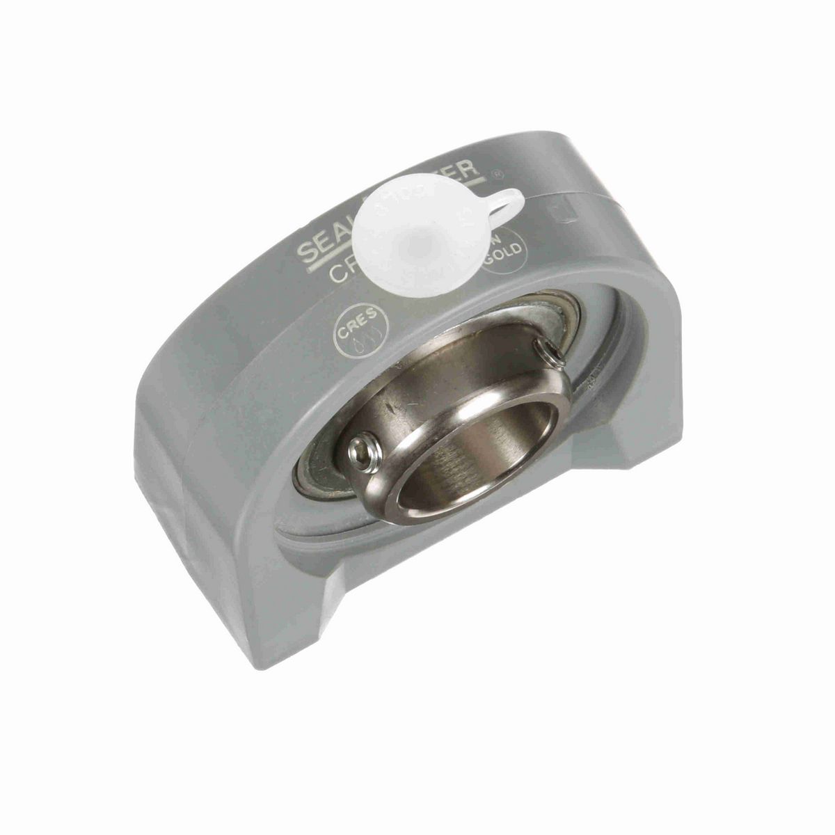 Sealmaster Mounted Composite Tapped Base Pillow Block Ball Bearing - 52100 Bearing Steel, Phosphorus Nickel Coated - Setscrew Lock - Corrosion Resistant - CRTBC-PN16