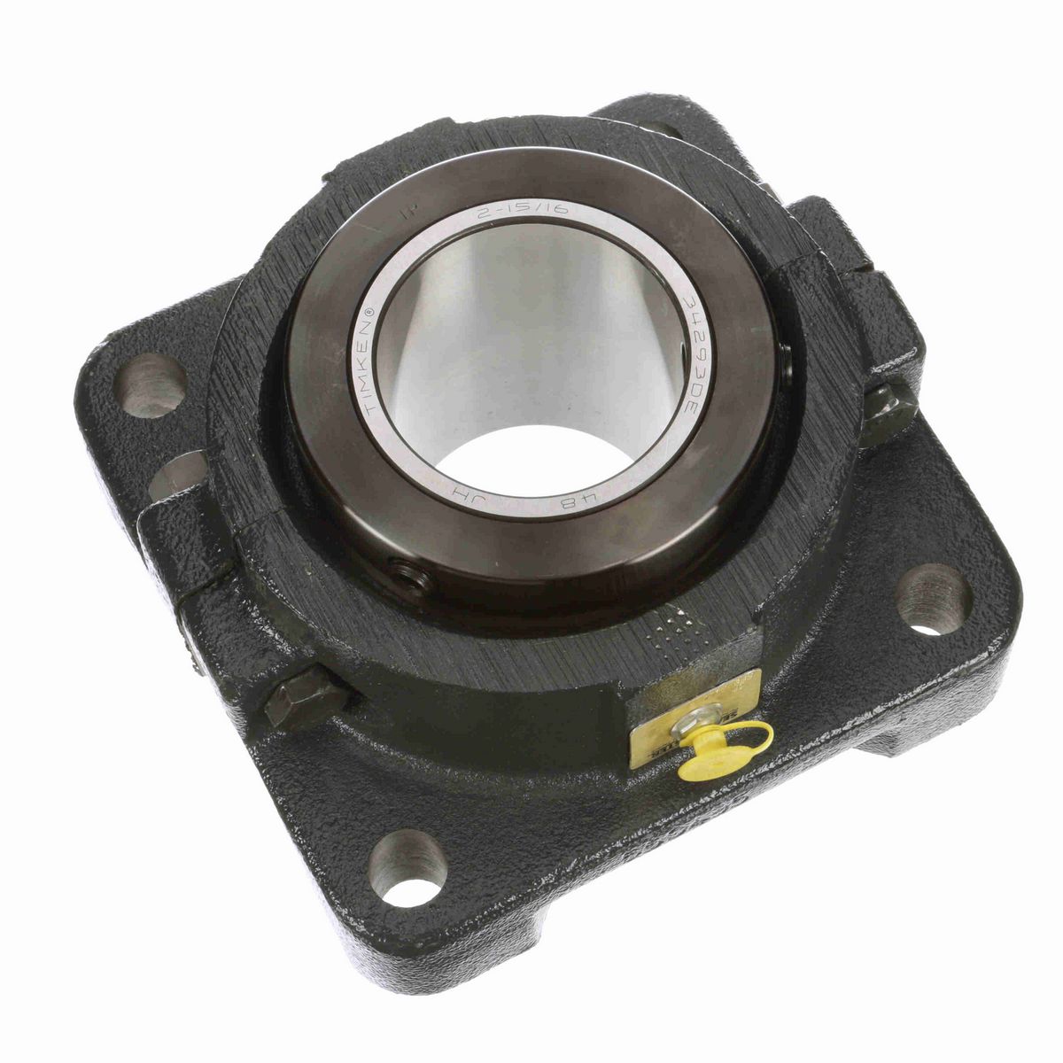 Sealmaster Mounted Cast Iron Four Bolt Flange Tapered Roller - 52100 Bearing Steel - Double Collar Mount Lock - RFB 215C