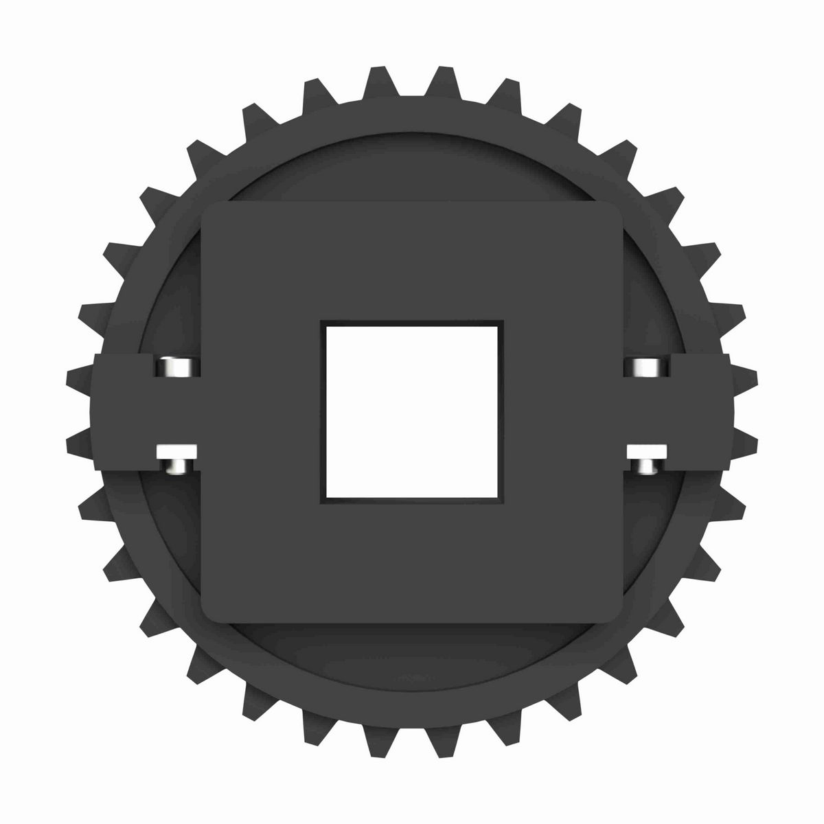 Rexnord 1500 Series Split Molded Nylon Sprocket with 32 Teeth and a 40mm Square Bore - 614-211-1