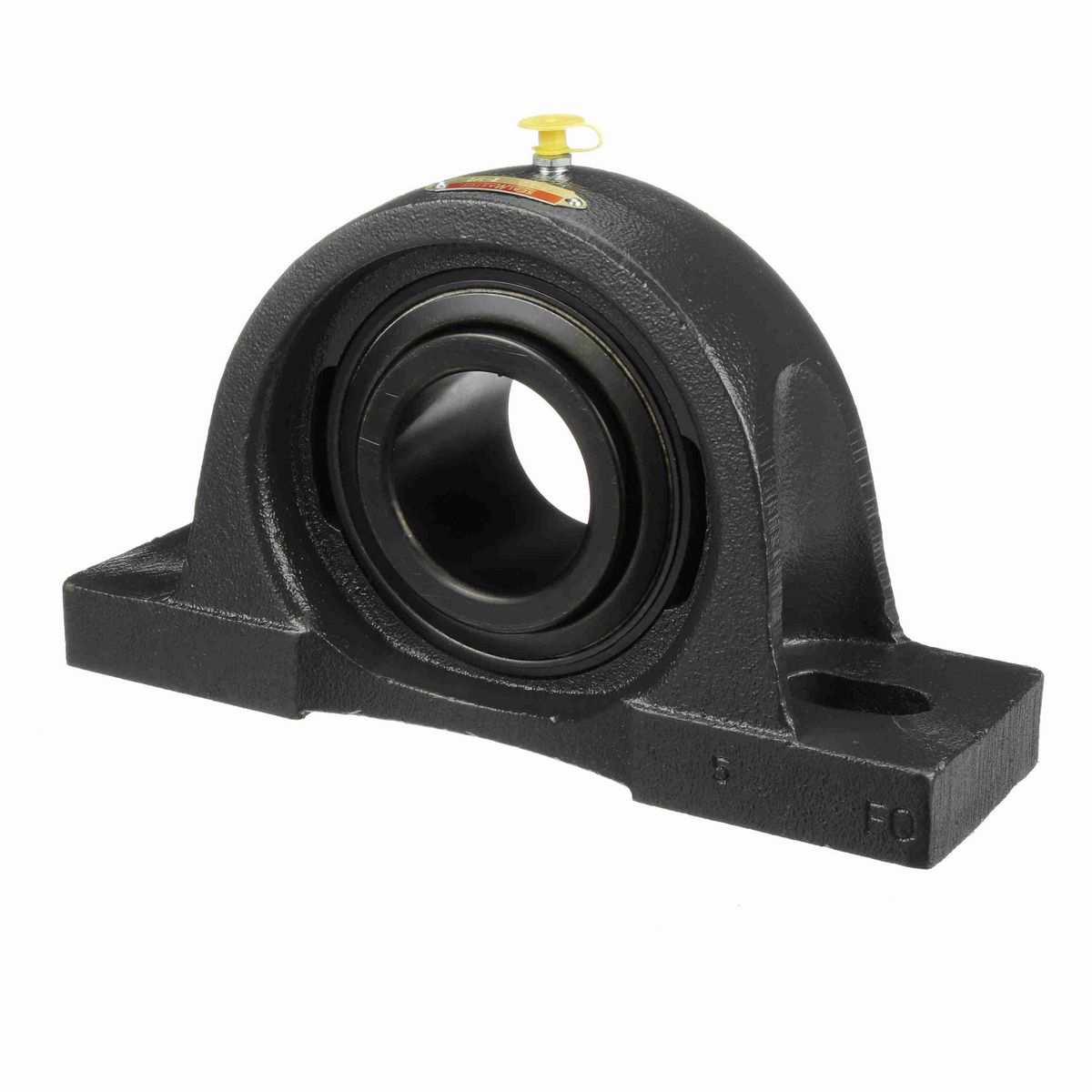 Sealmaster Mounted Cast Iron Two Bolt Pillow Block Ball Bearing - 52100 Bearing Steel, Black Oxided - Setscrew Lock - MP-40