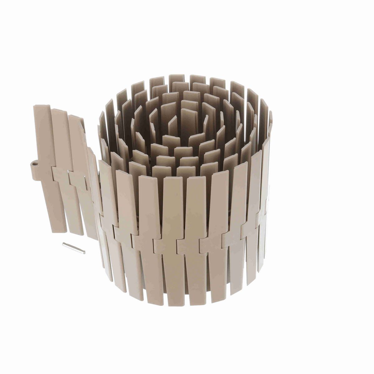 System Plast 882TAB Side-flexing Solid Top, Material: Tan Low Friction, Width: 12in, Pitch: 1.5in - LF882TAB-K1200