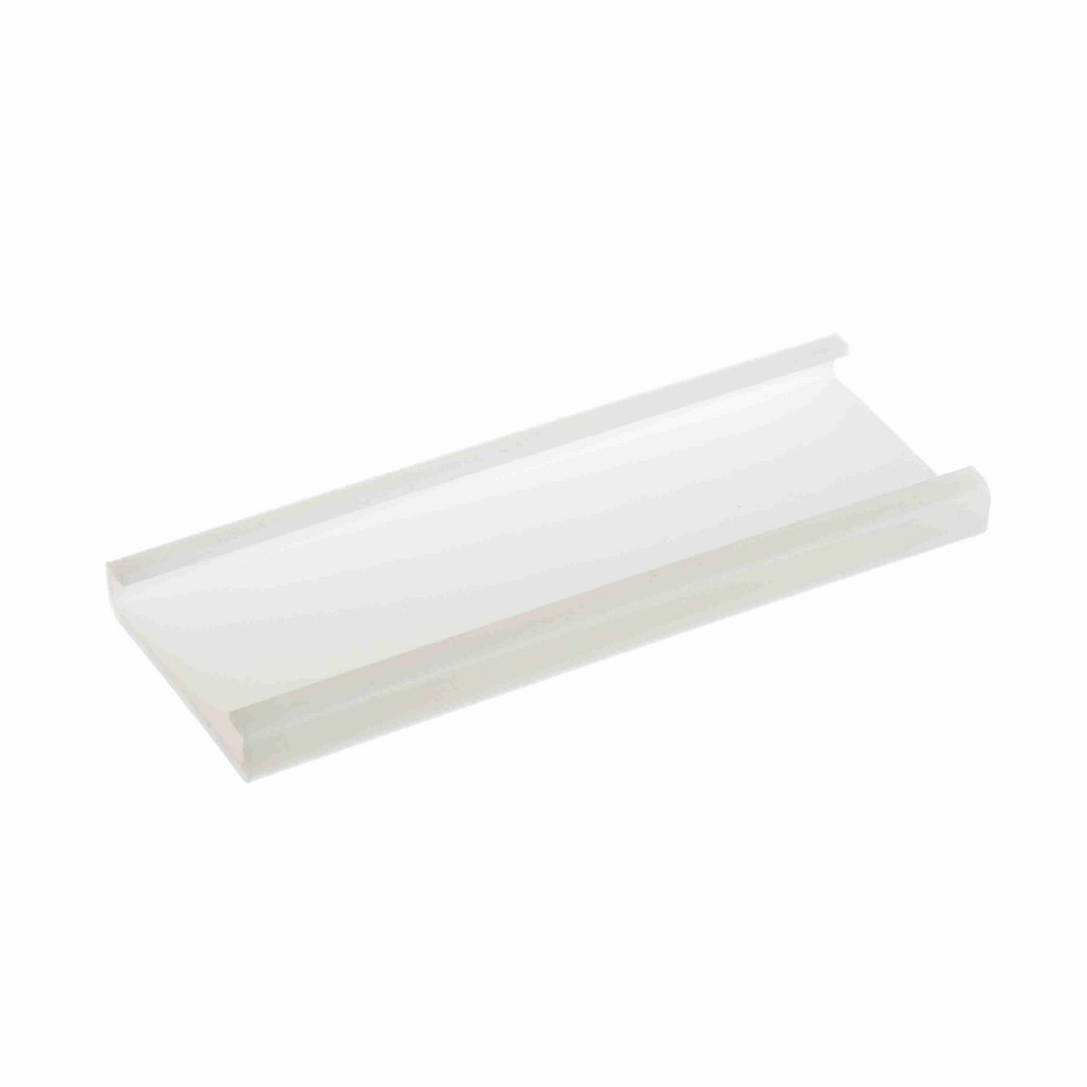 System Plast Combination Group D (Cover): 2.2"W X 0.49"H X 120"L White UHMW-PE - VG-P2520BC-10