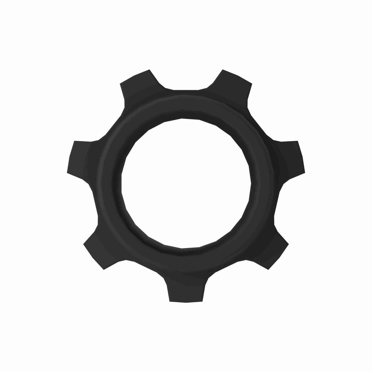 Rexnord 1500 Series Solid One Piece Molded Nylon Sprocket with 7 Teeth and 3/4in Round Idler Bore - 614-301-2