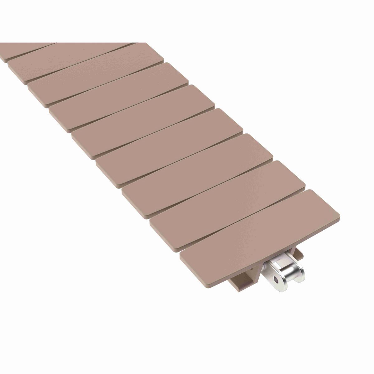 Rexnord 1873TAB Side-flexing Solid Top, Material: Tan Low Friction, Width: 4.5in, Pitch: 1.5in - LF1873K4-1/2