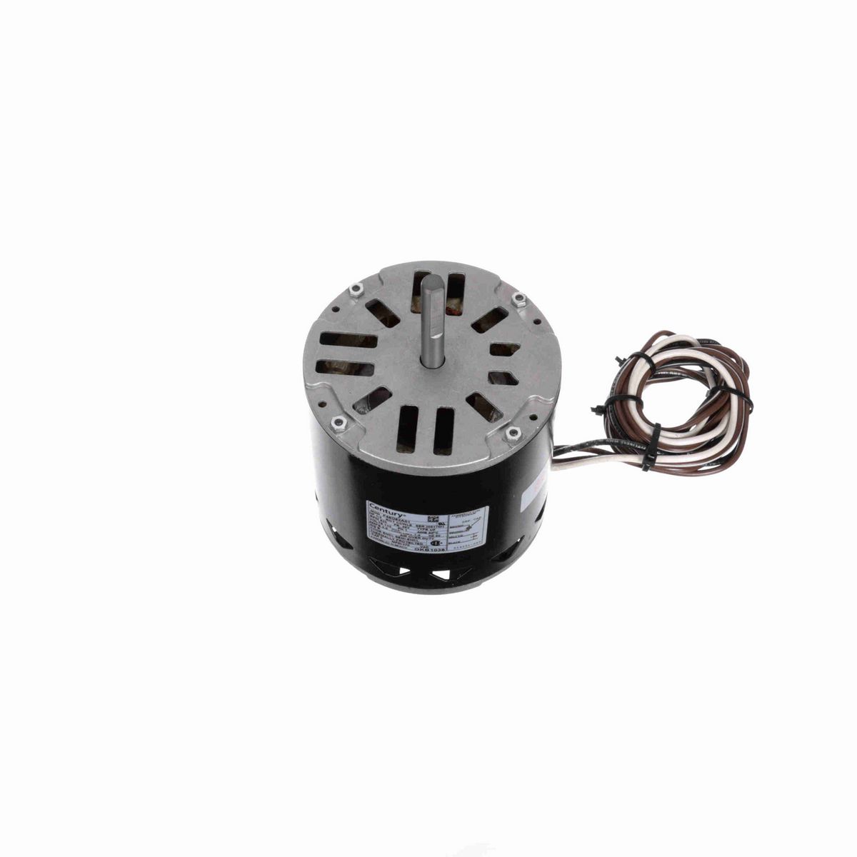 Century OEM Replacement Motor, 1/3 HP, 1 Ph, 60 Hz, 115 V, 825 RPM, 1 Speed, 48 Frame, SEMI ENCL - OKB1038
