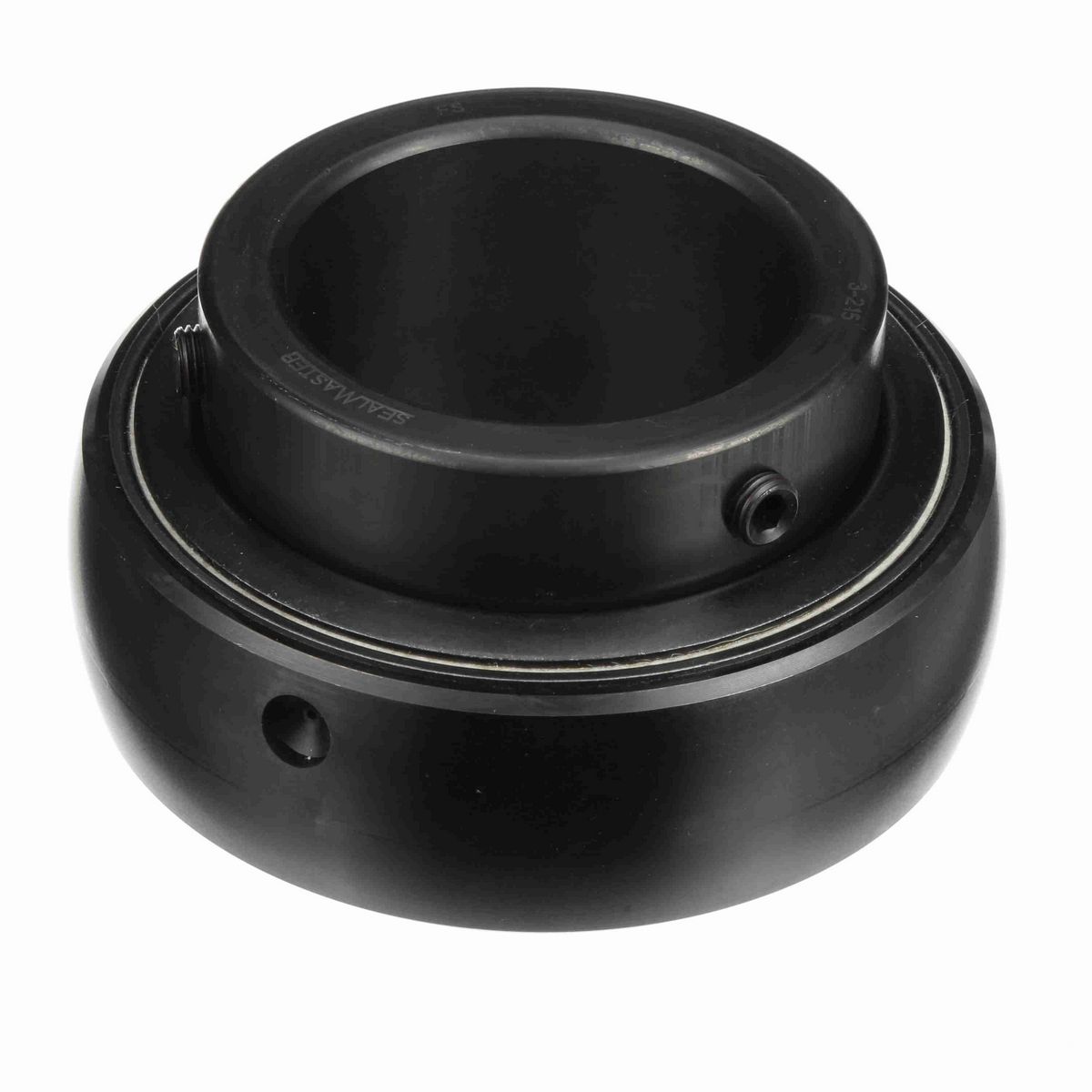 Sealmaster Mounted Insert Only Ball Bearing - 52100 Bearing Steel, Black Oxided - Setscrew Lock - 3-215