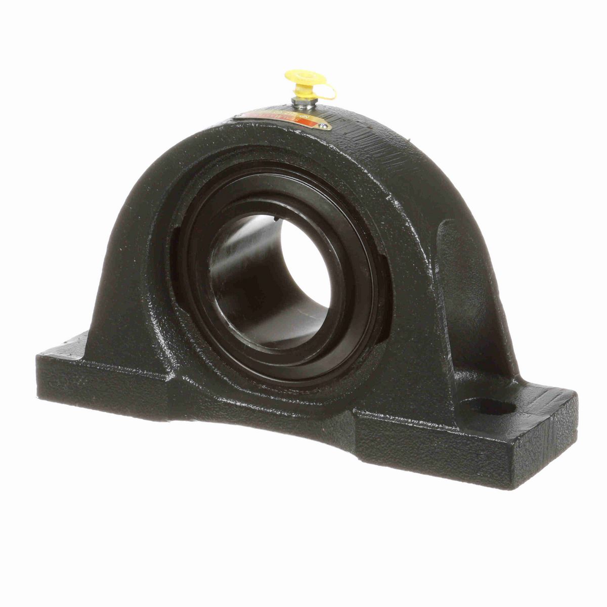 Sealmaster Mounted Cast Iron Two Bolt Pillow Block Ball Bearing - 52100 Bearing Steel, Black Oxided - Setscrew Lock - NP-212