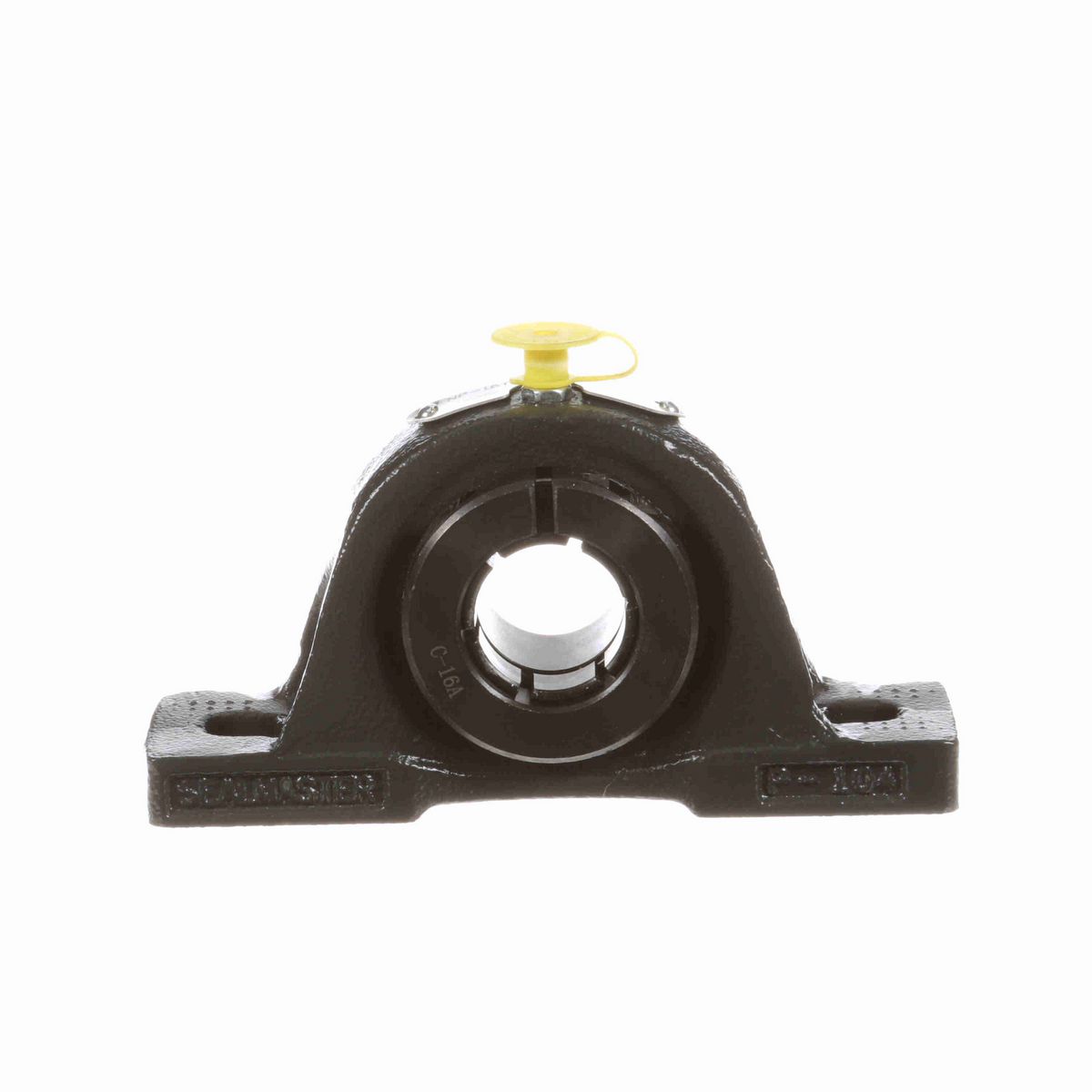 Sealmaster Mounted Cast Iron Two Bolt Pillow Block Ball Bearing - 52100 Bearing Steel, Black Oxided - Concentric Lock - Air Handling Housing Fit, Noise Tested - NP-16T CXU