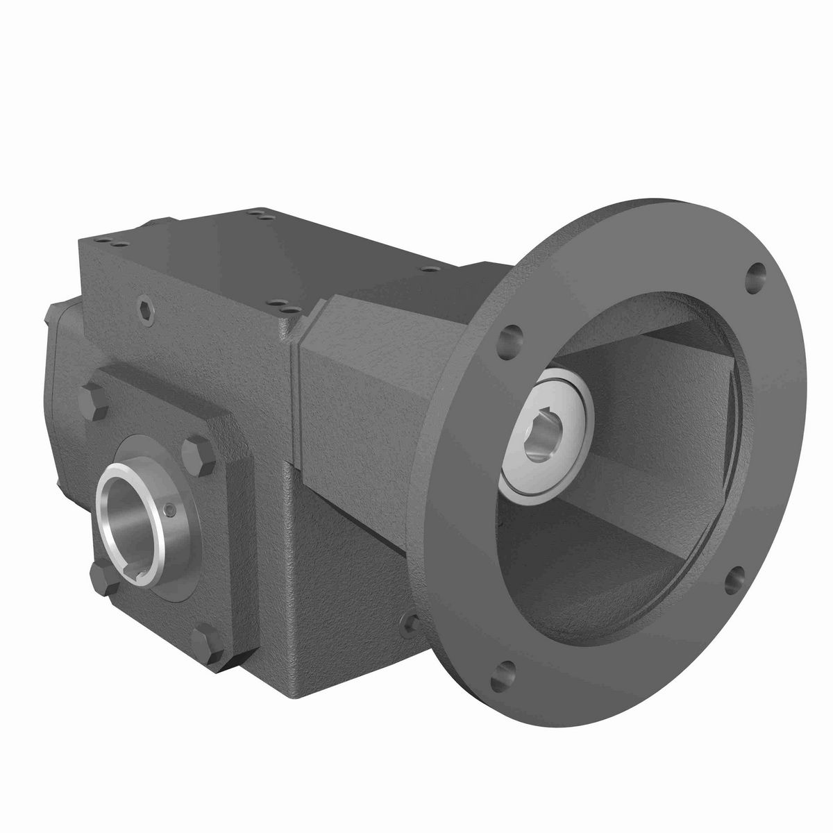 Hub City HERA Gear Reducer HERA Cast Iron Helical-Hypoid Reducer - HERA35PS 8.02 56C 1.438