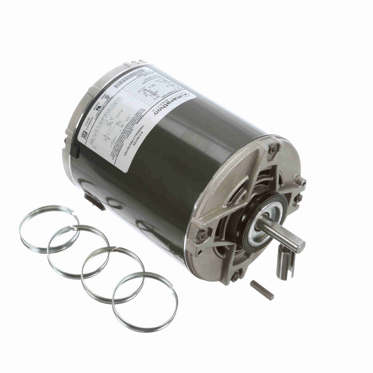 LEESON Fan and Blower Motor, 0.50 HP, 1 Ph, 60 Hz, 230 V, 1800 RPM, 48Y Frame, DP - 4739