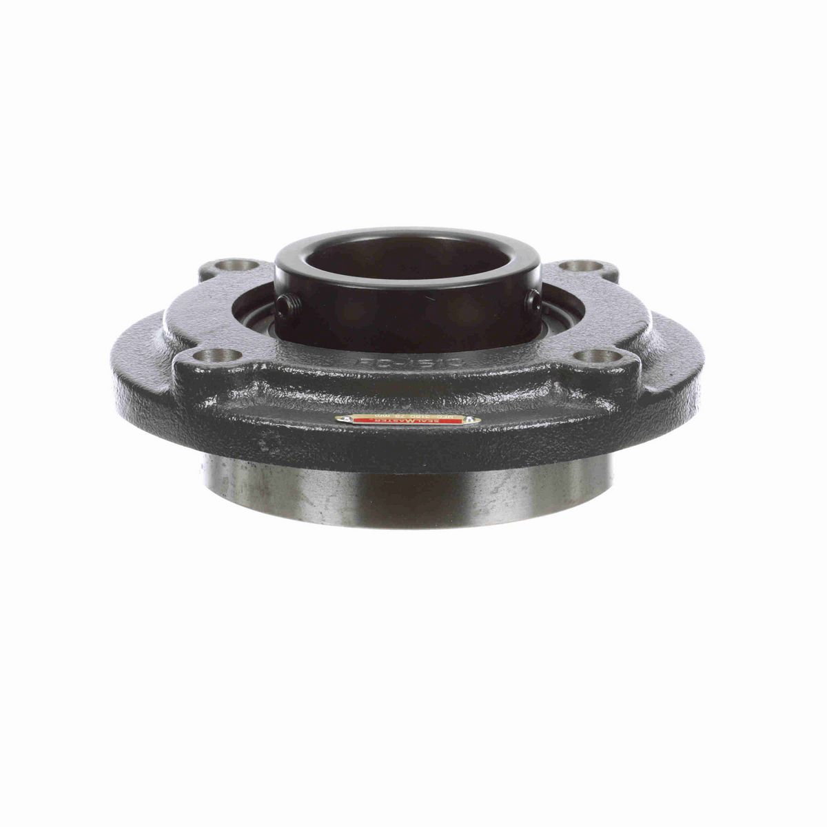 Sealmaster Mounted Cast Iron Flange Cartridge Ball Bearing - 52100 Bearing Steel, Black Oxided - Setscrew Lock - MFC-315C