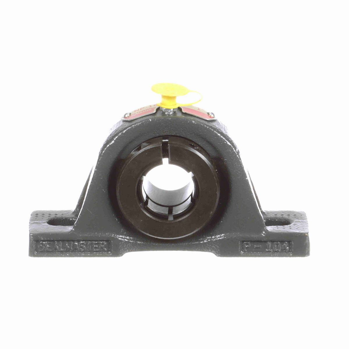 Sealmaster Mounted Cast Iron Two Bolt Pillow Block Ball Bearing - 52100 Bearing Steel, Black Oxided - Concentric Lock - NP-16T