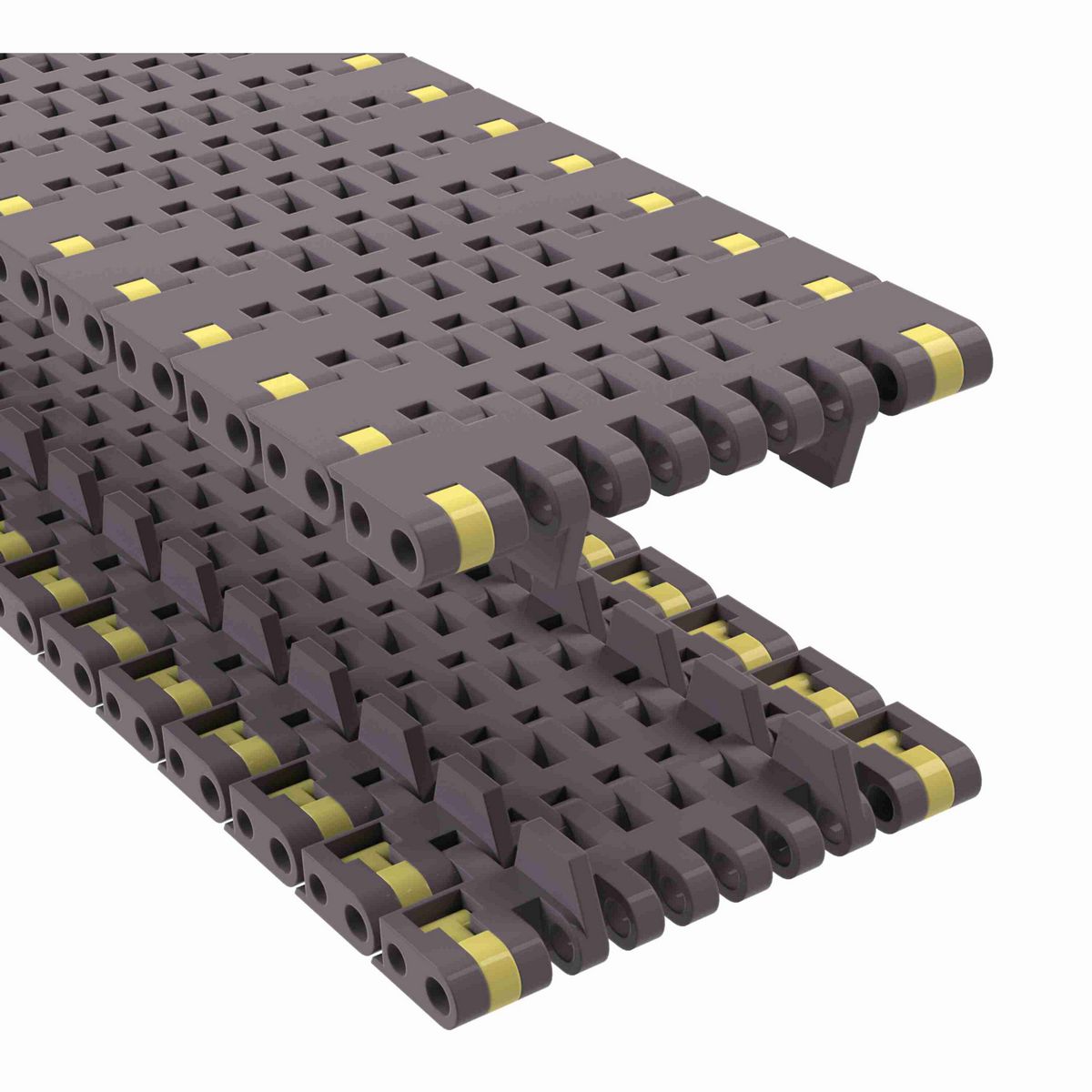 Rexnord 8506 Straight Running Flush Grid, Material: Brown High Performance, Width: 3.25in, Pitch: 0.75in - 81416471