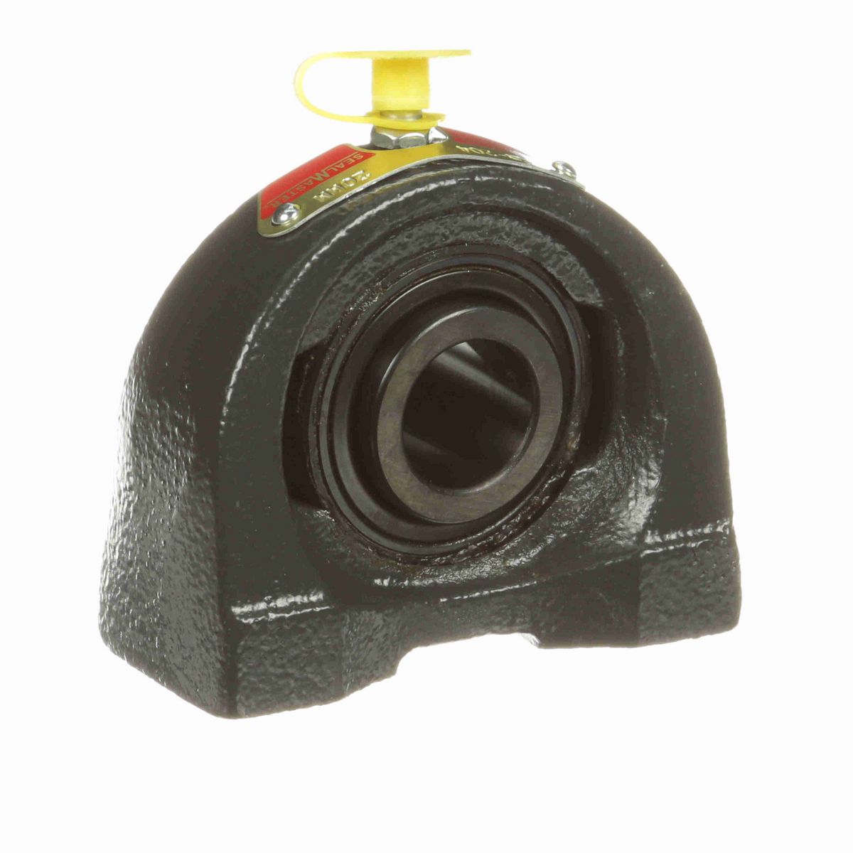 Sealmaster Mounted Cast Iron Tapped Base Pillow Block Ball Bearing - 52100 Bearing Steel, Black Oxided - Setscrew Lock - TB-204