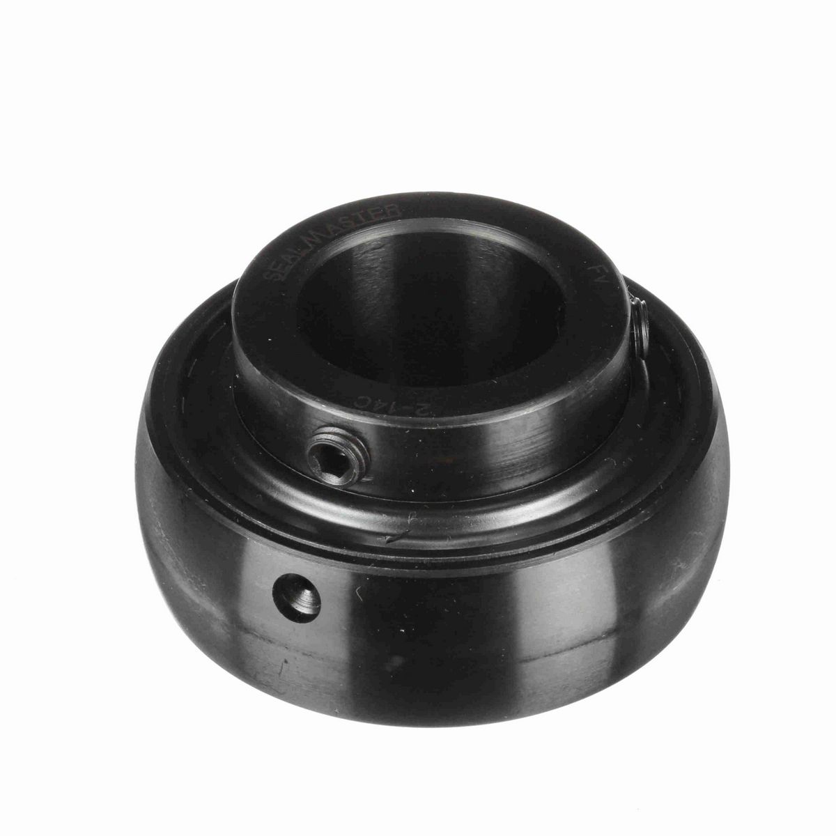 Sealmaster Mounted Insert Only Ball Bearing - 52100 Bearing Steel, Black Oxided - Setscrew Lock - 2-14C