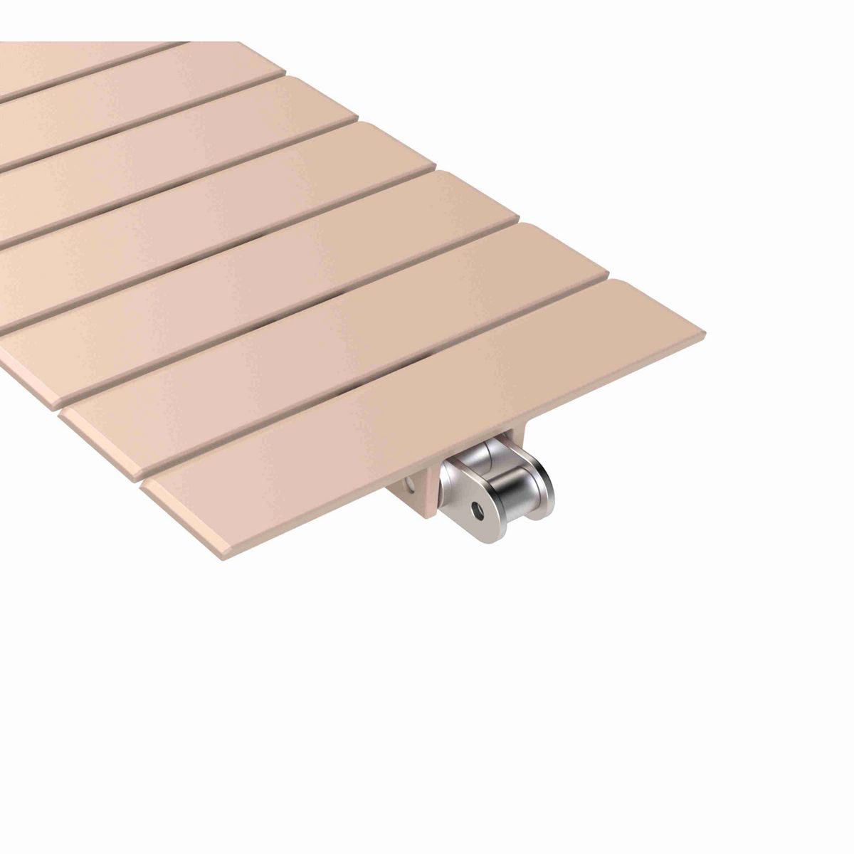 Rexnord 963 Straight Running Solid Top, Material: Tan Low Friction, Width: 6in, Pitch: 1.5in - LF963SSK6