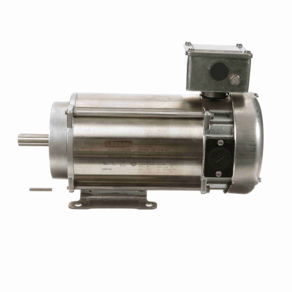 LEESON Premium Duck™ Washdown Motor, 180 V, 1750 RPM, 80D Frame - 109071.00