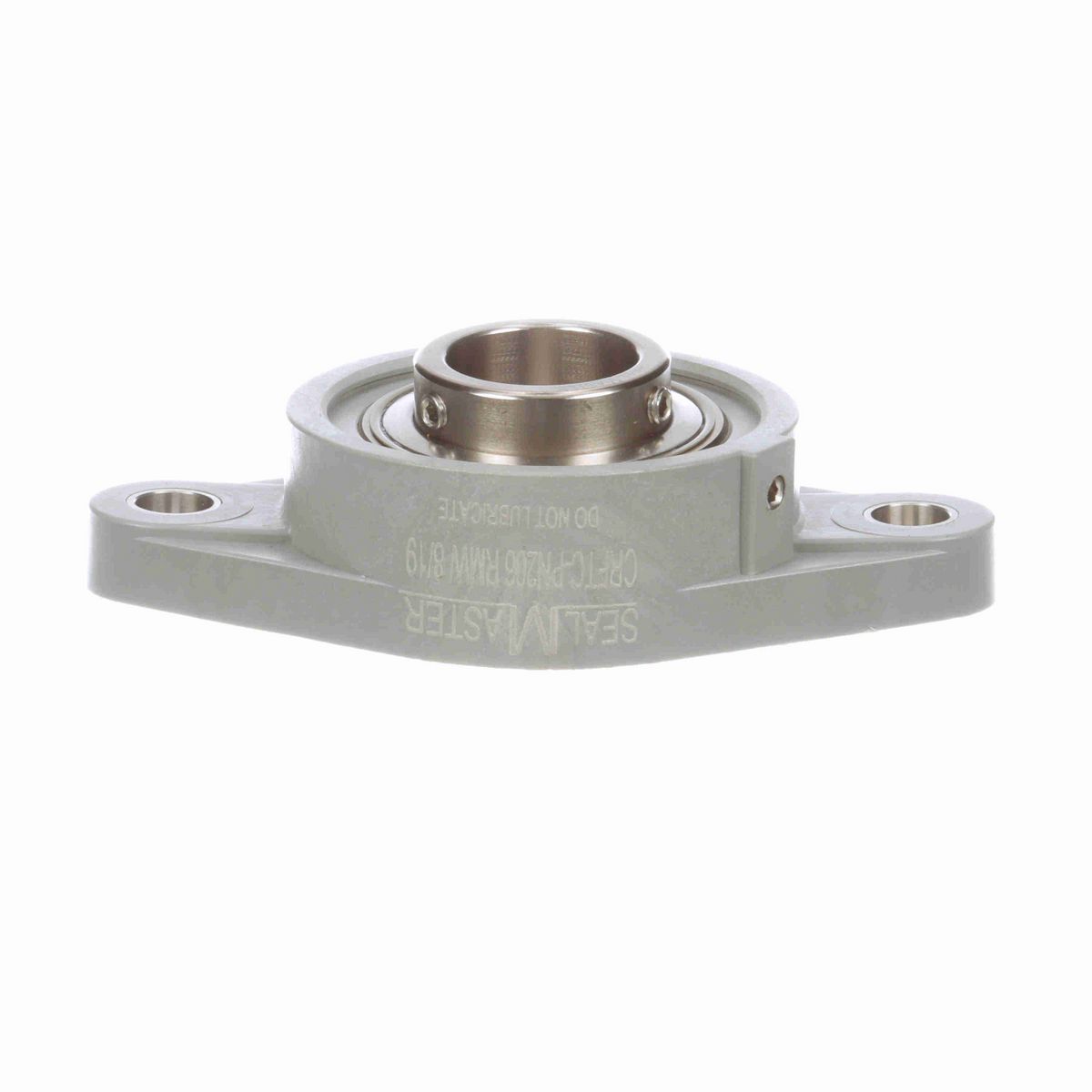 Sealmaster Mounted Composite Two Bolt Flange Ball Bearing - 52100 Bearing Steel, Phosphorus Nickel Coated - Setscrew Lock - Corrosion Resistant - Reduced Maintenance - Lubed for Life - CRFTC-PN206 RMW