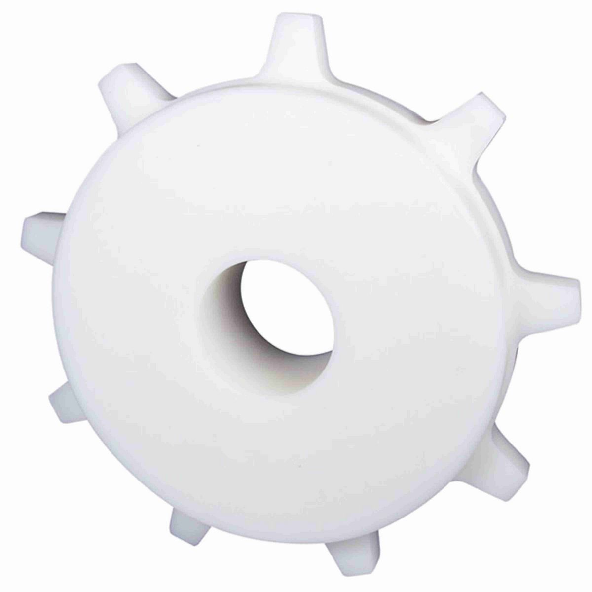 Rexnord 1600 Series Solid One Piece Machined Nylon Sprocket and a 10 Teeth with 2-15/16in Round Shaft-Ready Bore with Keyway & Setscrew - 10376419
