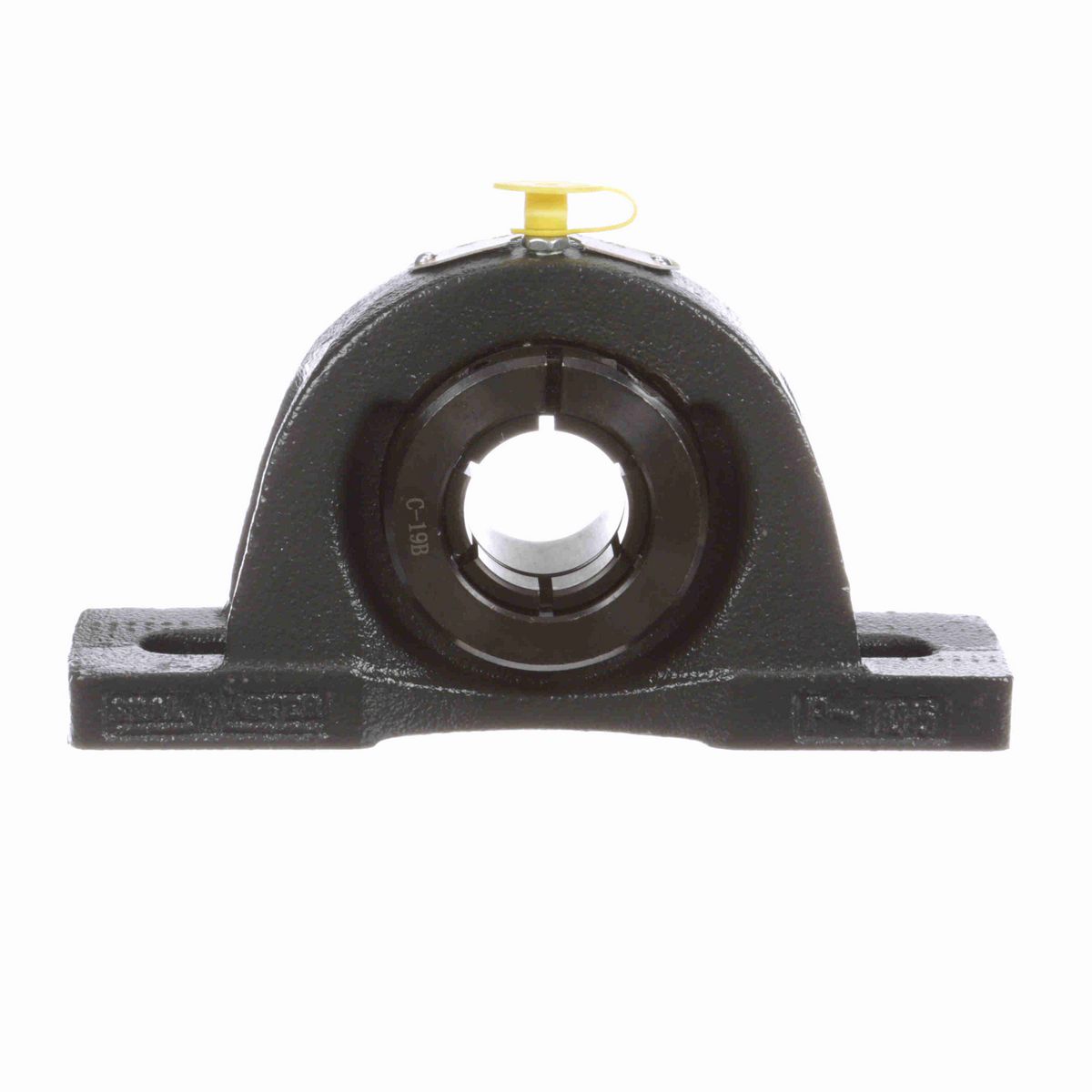 Sealmaster Mounted Cast Iron Two Bolt Pillow Block Ball Bearing - 52100 Bearing Steel, Black Oxided - Concentric Lock - NP-18T