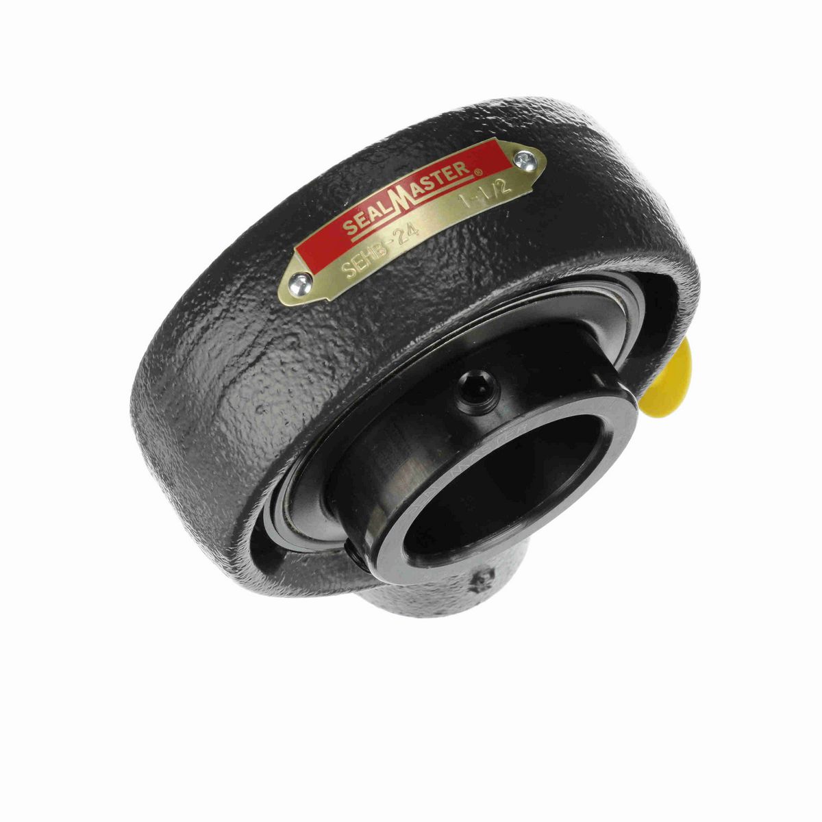 Sealmaster Mounted Cast Iron Hanger Unit Ball Bearing - 52100 Bearing Steel, Black Oxided - Setscrew Lock - SEHB-24