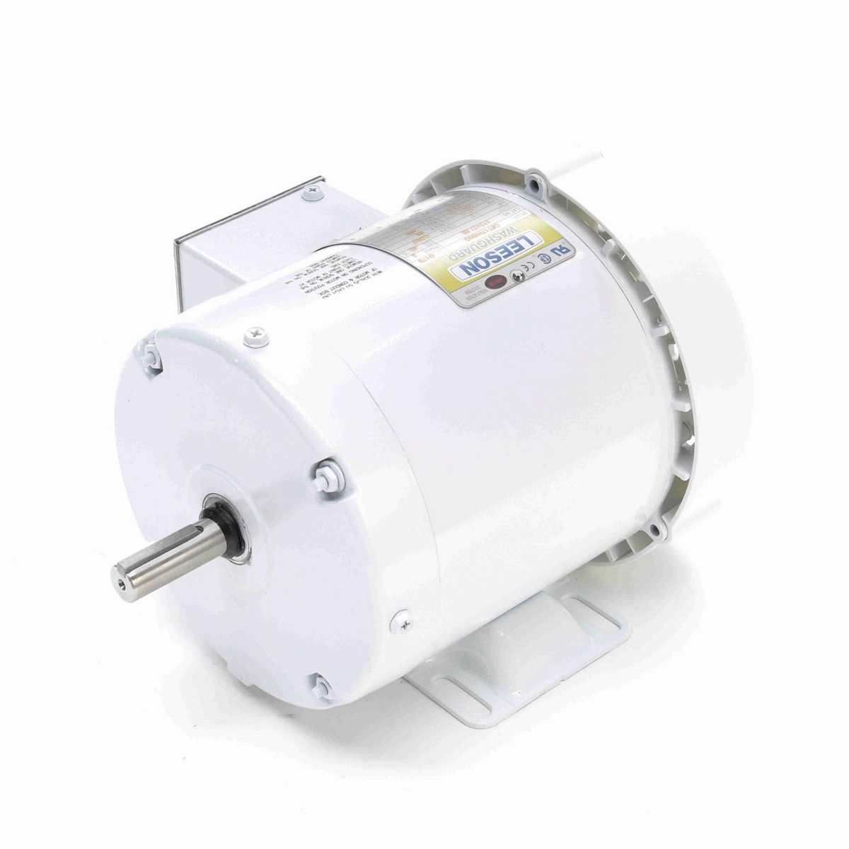 LEESON White Duck™ General Purpose Motor, 0.50 HP, 3 Ph, 60 Hz, 230/460 V, 1800 RPM, 56 Frame, TEFC - 112427.00