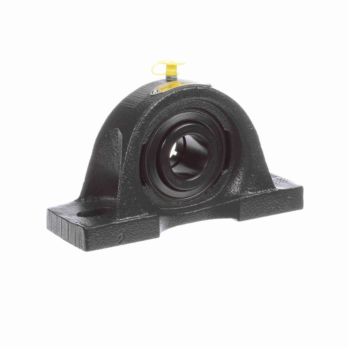 Sealmaster Mounted Cast Iron Two Bolt Pillow Block Ball Bearing - 52100 Bearing Steel, Black Oxided - Concentric Lock - Air Handling Housing Fit, Noise Tested - MP-19T CXU