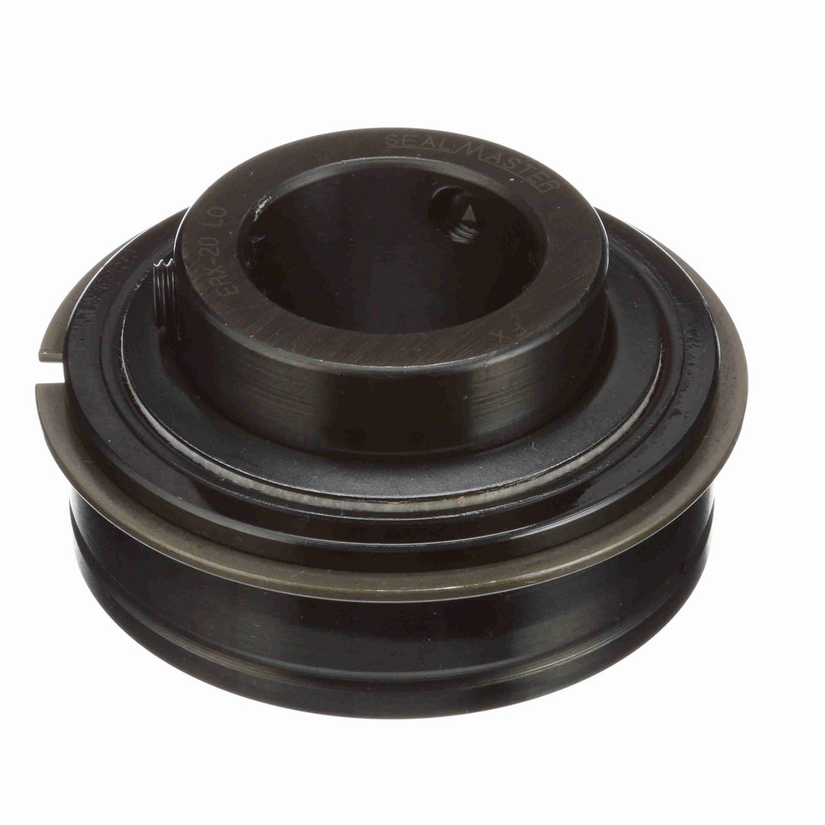 Sealmaster Mounted Insert Only Ball Bearing - 52100 Bearing Steel, Black Oxided - Setscrew Lock - Low Drag - ERX-20 LO