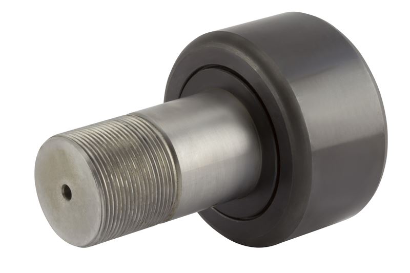 Игольчатый опорный ролик с цапфой RBC H160L, цилиндрический, повышенной грузоподъемности, с уплотнением, со шлицем под отвёртку