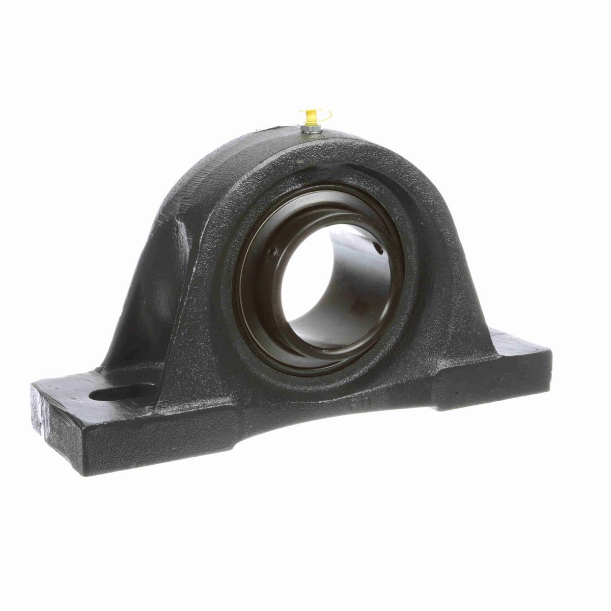 Sealmaster Mounted Cast Iron Two Bolt Pillow Block Ball Bearing - 52100 Bearing Steel, Black Oxided - Setscrew Lock - SP-55