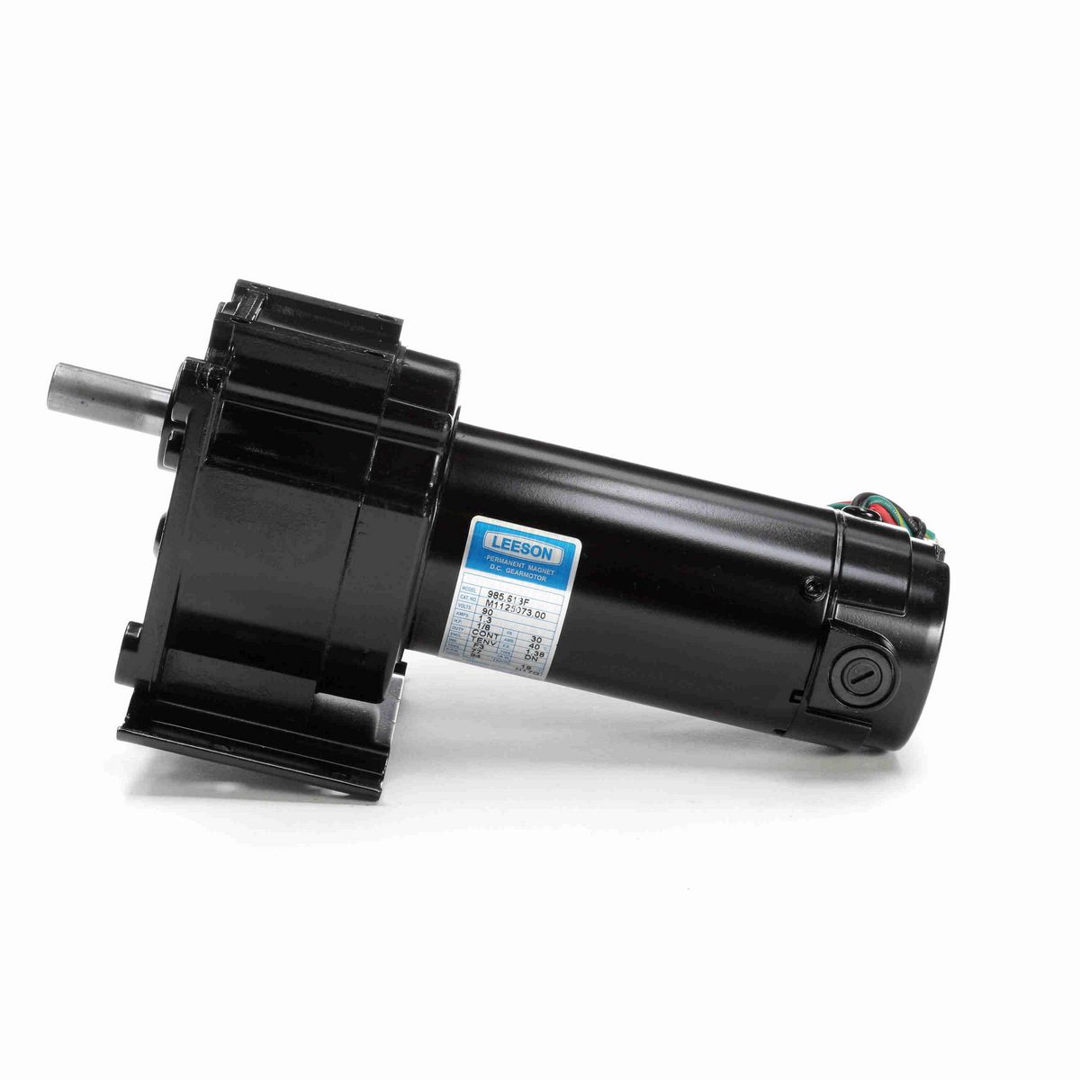 LEESON Parallel Shaft Gearmotor, 0.13 HP, 90 V, 94 RPM, 30 Frame, TENV - M1125073.00