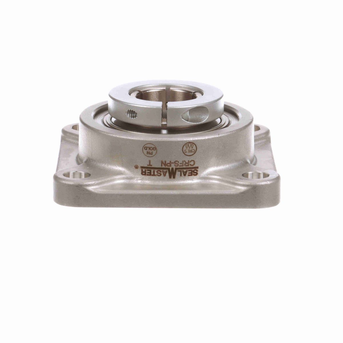 Sealmaster Mounted Stainless Steel Four Bolt Flange Ball Bearing - 52100 Bearing Steel, Phosphorus Nickel Coated - Concentric Lock - Corrosion Resistant - CRFS-PN32T