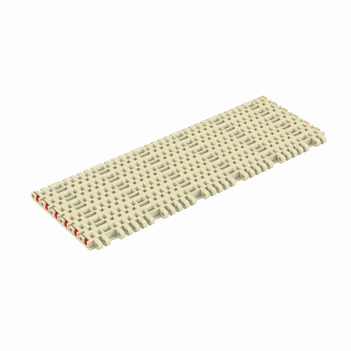 Rexnord 7705 RubberTop® Straight Running RubberTop®, Material: Beige High Temperature, Width: 18in, Pitch: 1in - 10193893