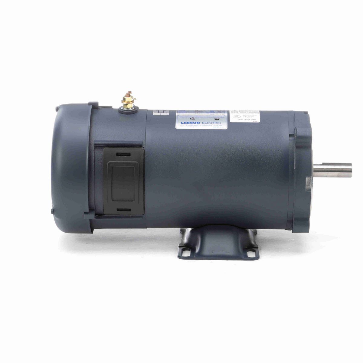 LEESON Low Voltage Motor, 1 HP, 24 V, 1800 RPM, S56C Frame, TEFC - 108053.00