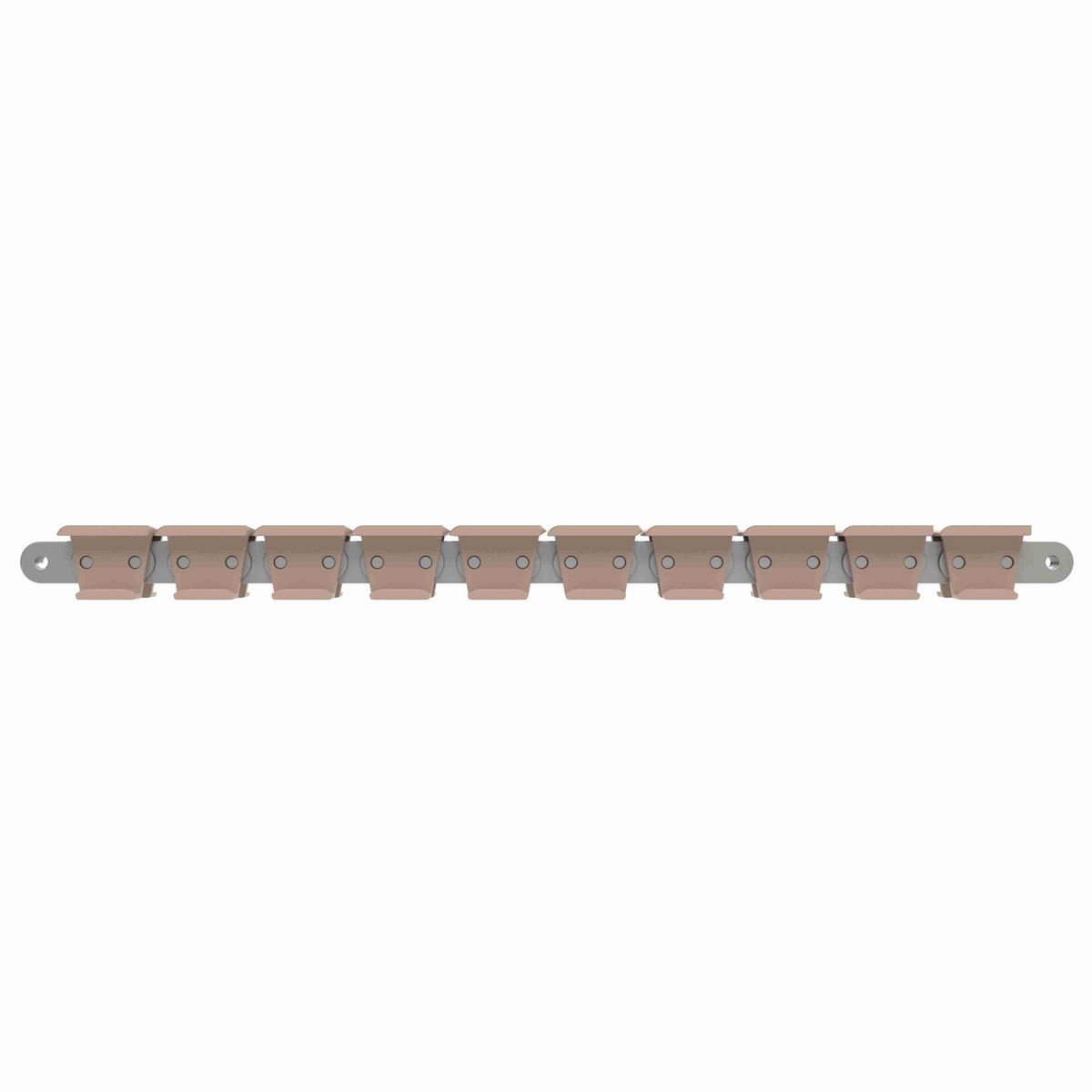 Rexnord 1863TAB Side-flexing Solid Top, Material: Tan Low Friction, Width: 2.25in, Pitch: 1.5in - LF1863TK2.25