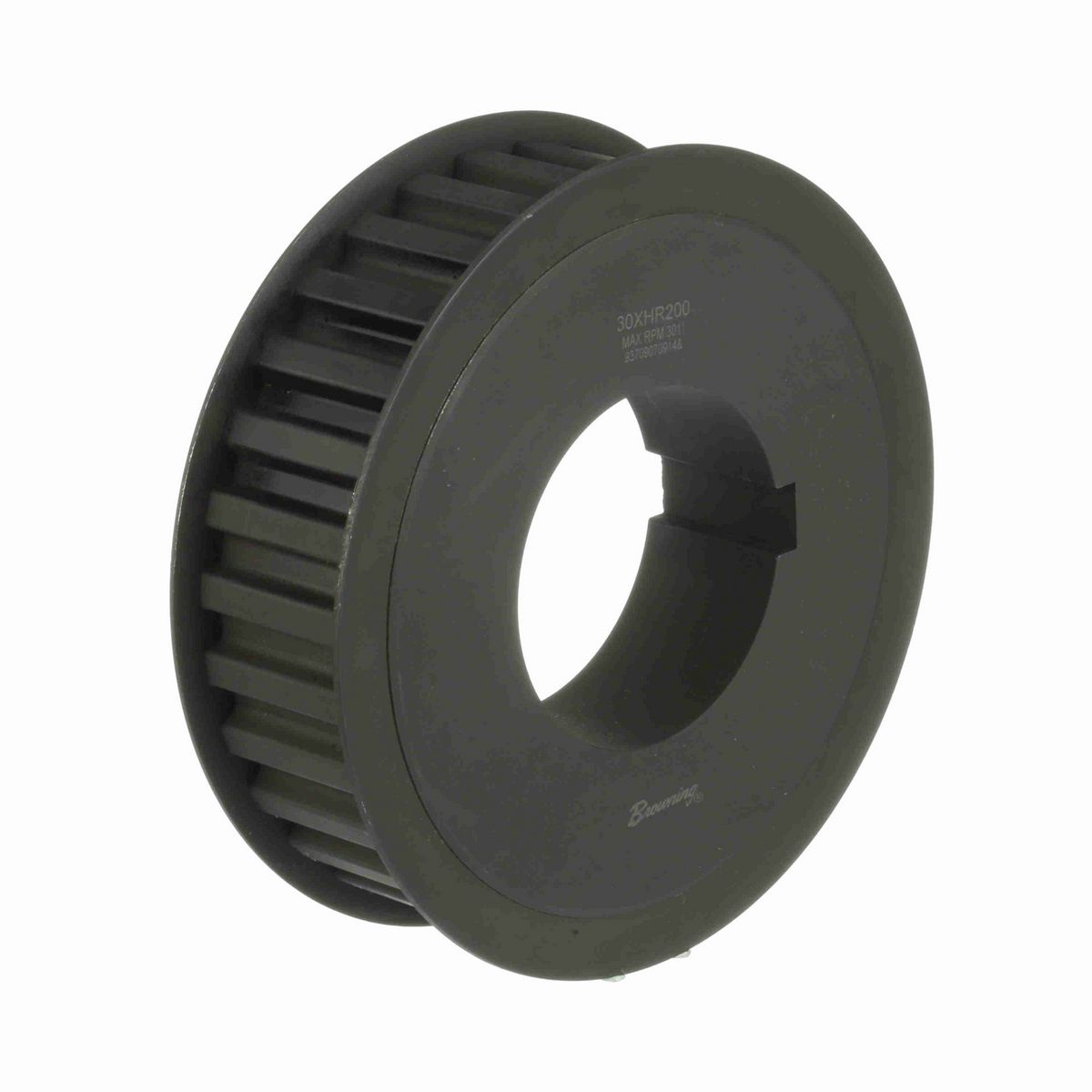 Browning Steel Bushed Bore Gearbelt Pulley - 30XHR200