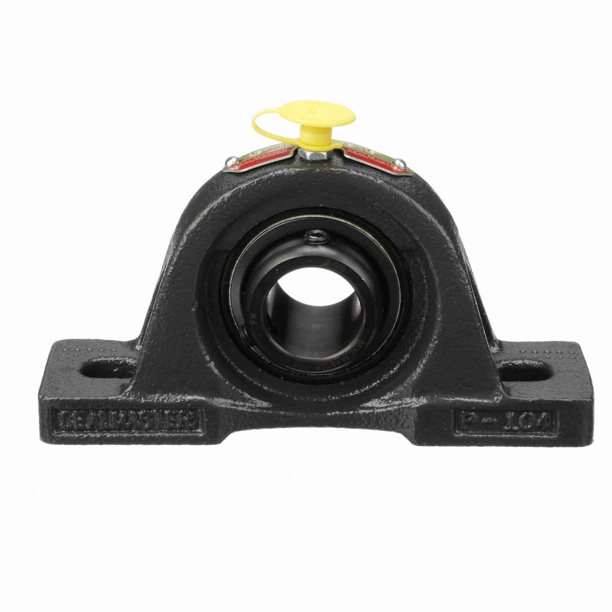 Sealmaster Mounted Cast Iron Two Bolt Pillow Block Ball Bearing - 52100 Bearing Steel, Black Oxided - Setscrew Lock - NP-15