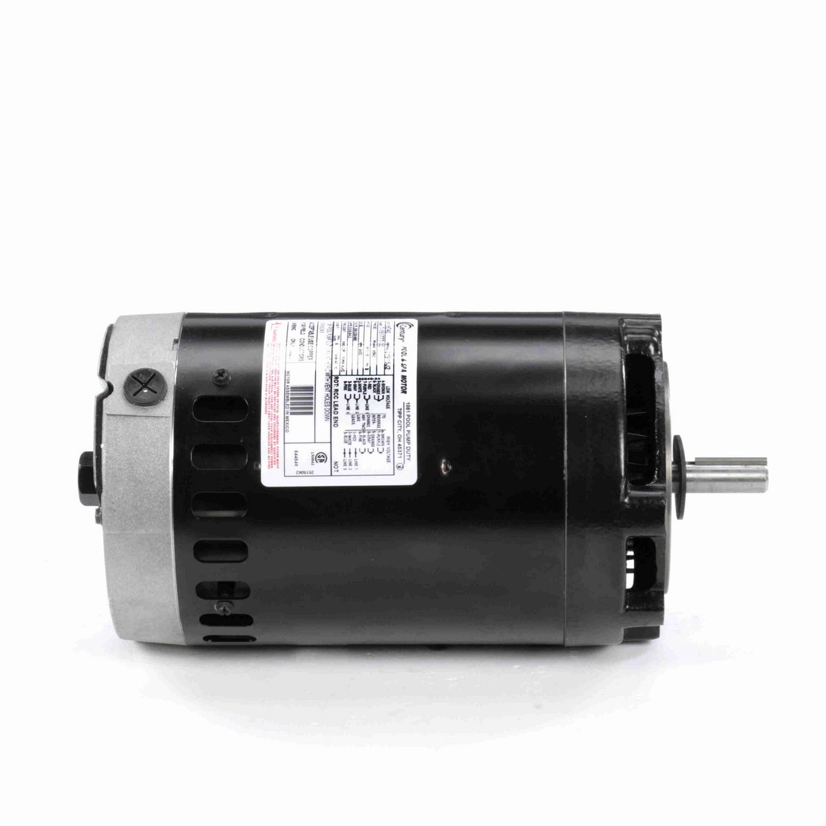 Century Pool Pump Motor, 3.0 HP, 3 Ph, 60 Hz, 208-230/460 V, 3600 RPM, N56C Frame, DP - H740