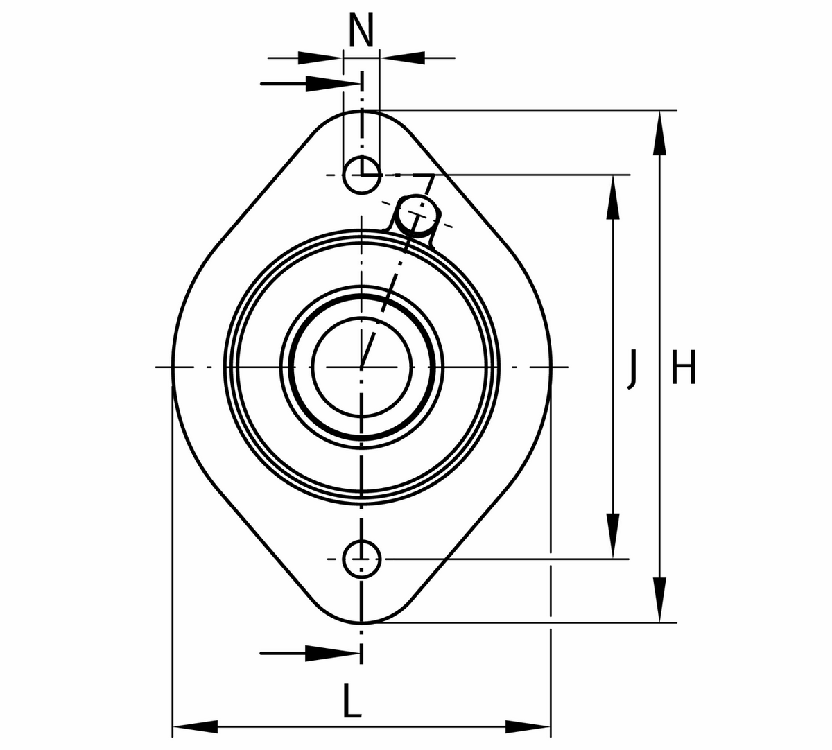 Фланцевый корпус INA PCSTK30-208-XL (PCSTK30-208)