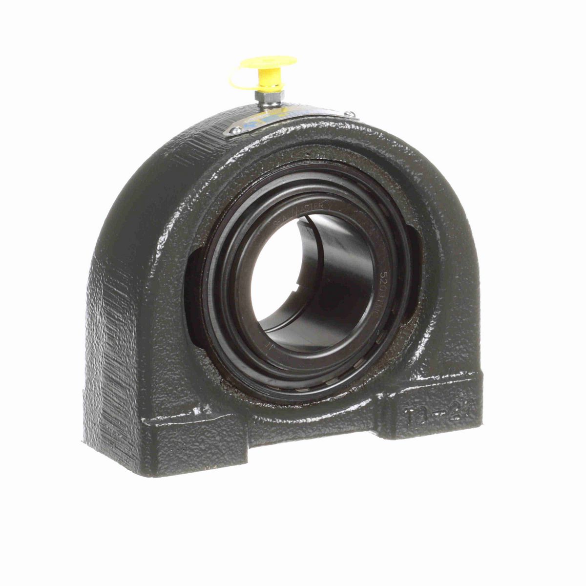 Sealmaster Mounted Cast Iron Tapped Base Pillow Block Ball Bearing - 52100 Bearing Steel, Black Oxided - Concentric Lock - TB-209TMC