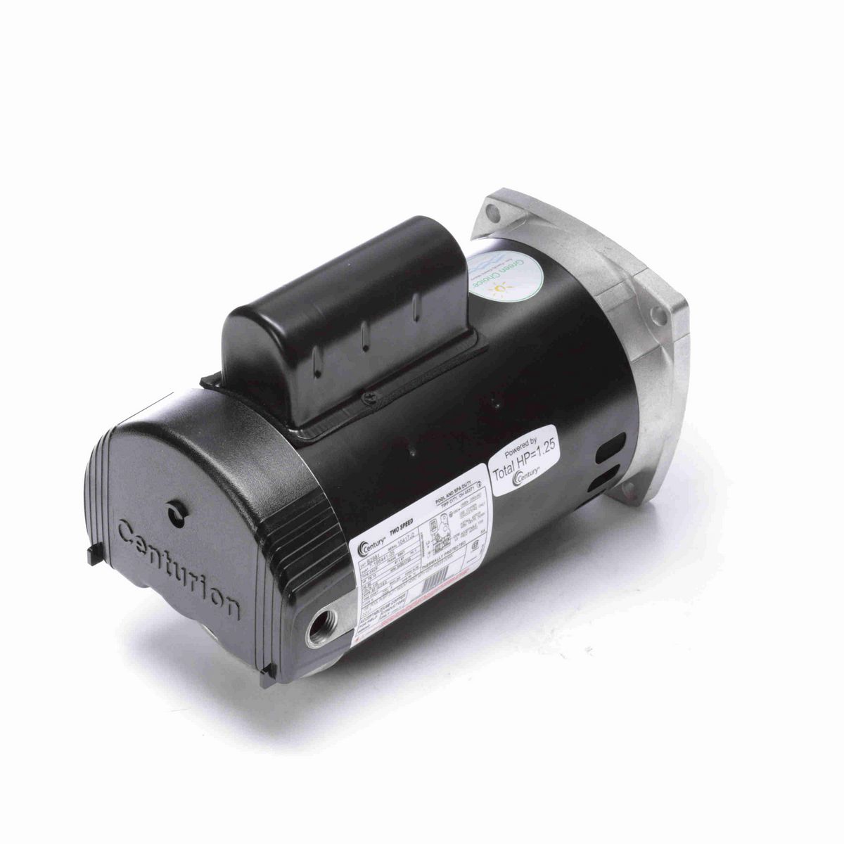 Century Pool Pump Motor, .75/.10 HP, 1 Ph, 60 Hz, 115 V, 3600 RPM, R56Y Frame, DP - B2981