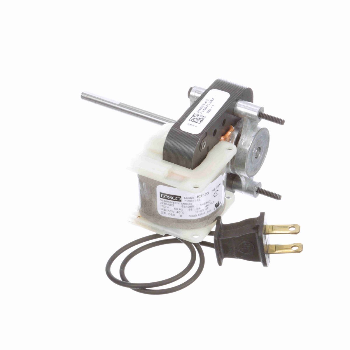 FASCO 1/130 HP C-Frame / Skeleton Motor, 3000 RPM, 120 Volts, OAO - K1323