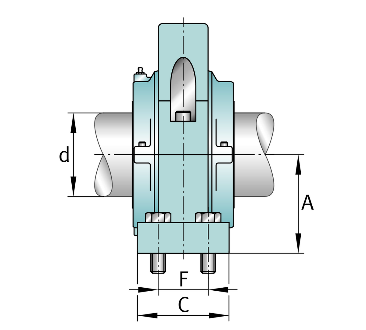 Узел стационарного корпуса FAG S1SNLH-407-FL