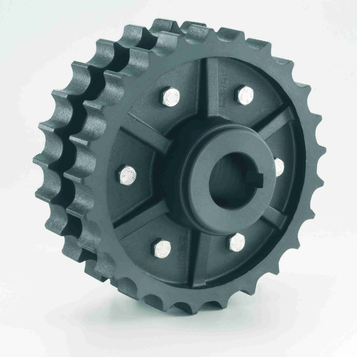 System Plast 821 Series Solid One Piece Molded Sprocket with 25 Teeth and a 40mm Round Shaft-Ready Bore - 821-25R40M-D