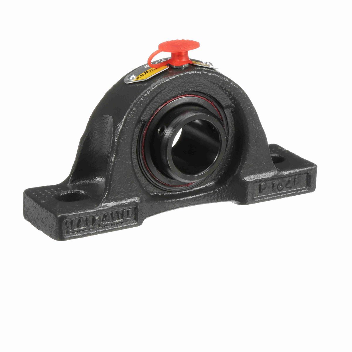 Sealmaster Mounted Cast Iron Two Bolt Low Base Pillow Block Ball Bearing - 52100 Bearing Steel, Black Oxided - Setscrew Lock - High Temperature - NPL-16 HT