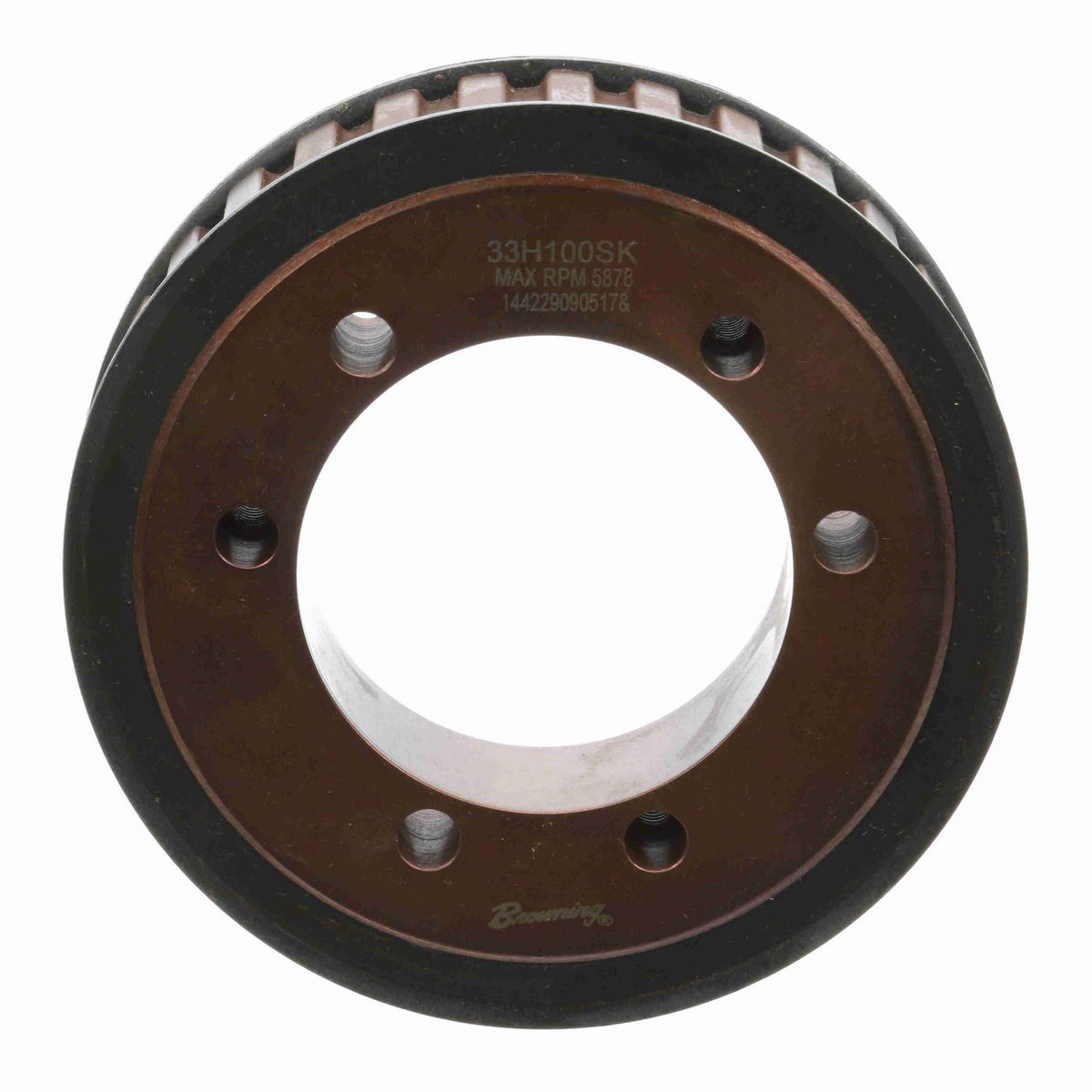 Browning Steel Bushed Bore Gearbelt Pulley - 33H100SK