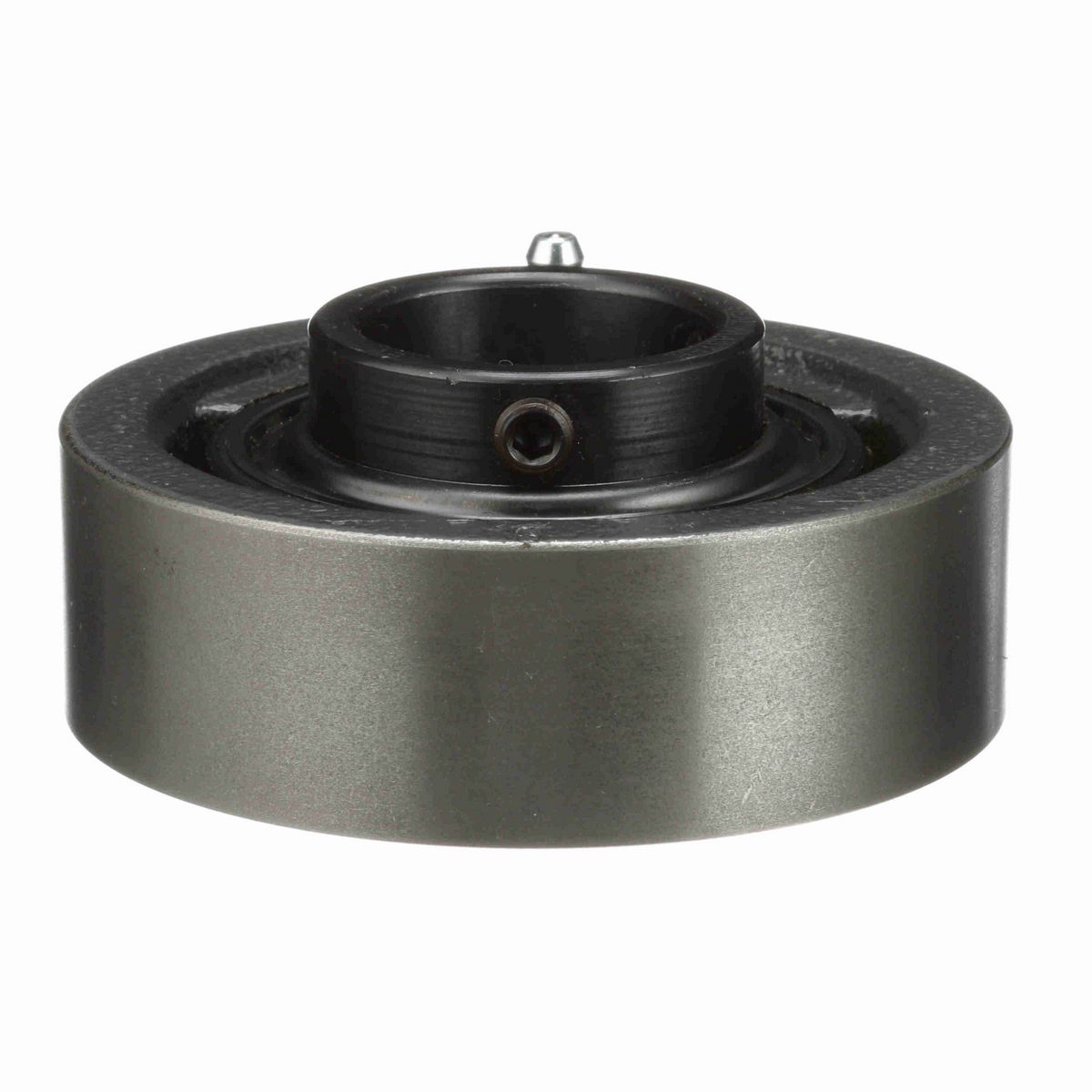Sealmaster Mounted Cast Iron Cylindrical Cartridge Ball Bearing - 52100 Bearing Steel, Black Oxided - Concentric Lock - SC-23TC