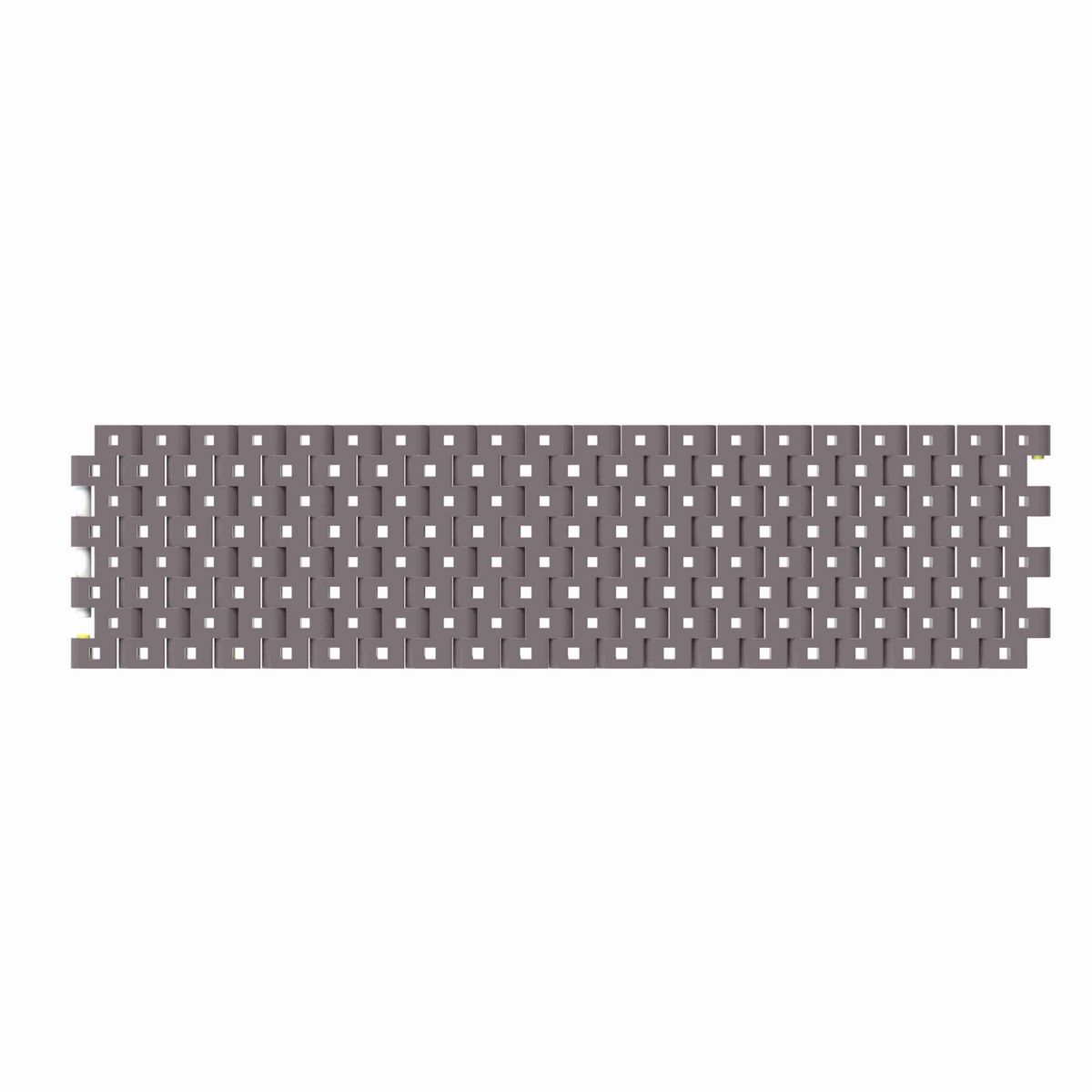Rexnord 1506 Straight Running Flush Grid, Material: Brown High Performance, Width: 3in, Pitch: 15mm - HP1506-3